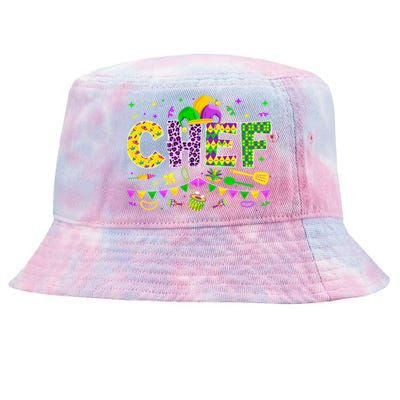 Funny Chef Lover Mardi Gras Carnival Party Cute Gift Tie-Dyed Bucket Hat