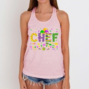 Funny Chef Lover Mardi Gras Carnival Party Cute Gift Women's Knotted Racerback Tank