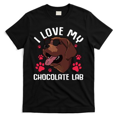 Funny Chocolate Labrador Retriever Gift Men Women Lab Lover T-Shirt