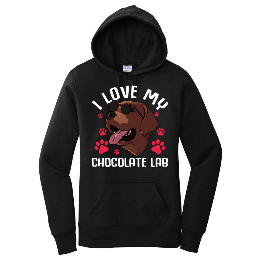 Funny Chocolate Labrador Retriever Gift Men Women Lab Lover Women's Pullover Hoodie