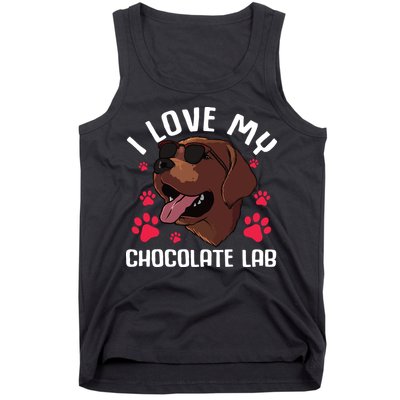 Funny Chocolate Labrador Retriever Gift Men Women Lab Lover Tank Top