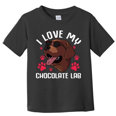 Funny Chocolate Labrador Retriever Gift Men Women Lab Lover Toddler T-Shirt