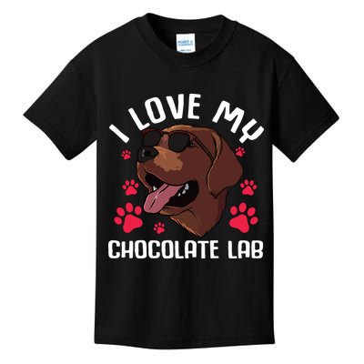 Funny Chocolate Labrador Retriever Gift Men Women Lab Lover Kids T-Shirt