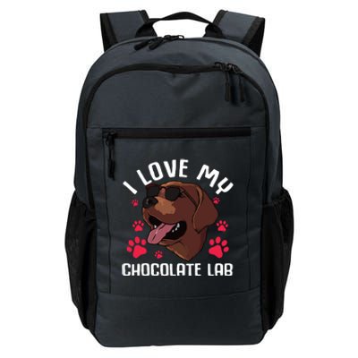 Funny Chocolate Labrador Retriever Gift Men Women Lab Lover Daily Commute Backpack