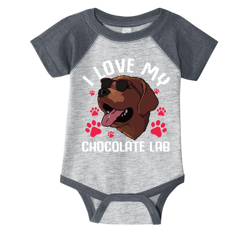 Funny Chocolate Labrador Retriever Gift Men Women Lab Lover Infant Baby Jersey Bodysuit