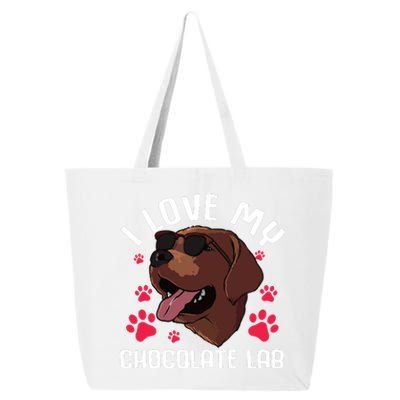 Funny Chocolate Labrador Retriever Gift Men Women Lab Lover 25L Jumbo Tote