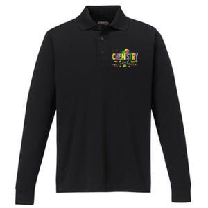 Funny Chemistry Lover Mardi Gras Carnival Party Gift Performance Long Sleeve Polo