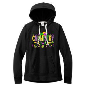 Funny Chemistry Lover Mardi Gras Carnival Party Gift Women's Fleece Hoodie