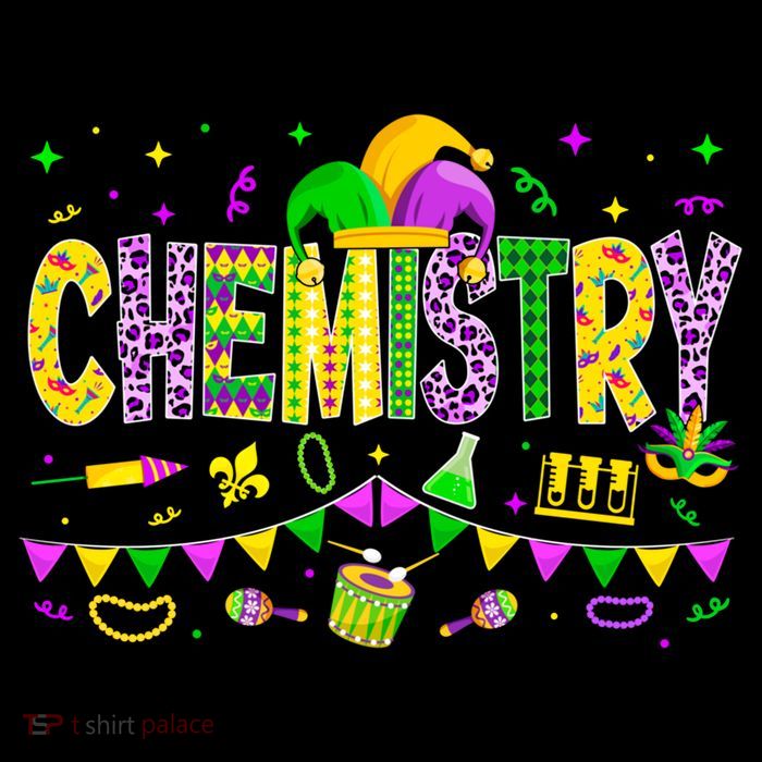 Funny Chemistry Lover Mardi Gras Carnival Party Gift Flatbill Hat