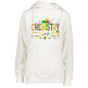 Funny Chemistry Lover Mardi Gras Carnival Party Gift Womens Funnel Neck Pullover Hood