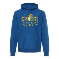 Funny Chemistry Lover Mardi Gras Carnival Party Gift Premium Hoodie