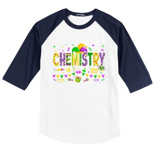 Funny Chemistry Lover Mardi Gras Carnival Party Gift Baseball Sleeve Shirt