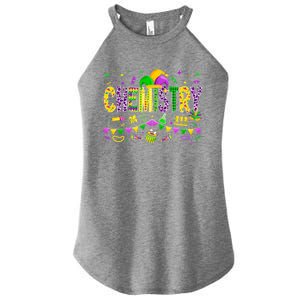 Funny Chemistry Lover Mardi Gras Carnival Party Gift Women's Perfect Tri Rocker Tank