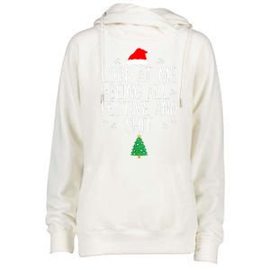 Funny Christmas Look At Me Being All Festive And Shit Xmas Gift Womens Funnel Neck Pullover Hood