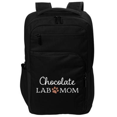 Funny Chocolate Lab Mom Women Labrador Retriever Mama Impact Tech Backpack