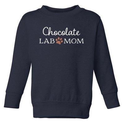 Funny Chocolate Lab Mom Women Labrador Retriever Mama Toddler Sweatshirt