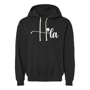 Funny Comma La Kamala Harris Punctuation La Election Vote Garment-Dyed Fleece Hoodie