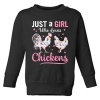 Funny Chicken Lover Hen Love Cute Toddler Sweatshirt