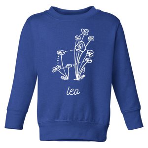 Flower Constellation Leo Leo Person Gift Toddler Sweatshirt