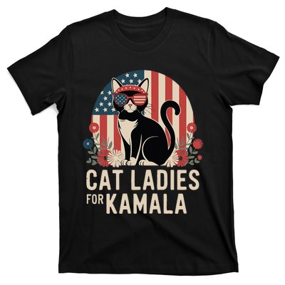 Funny Cat Ladies For Kamala Harris President Election Women T-Shirt