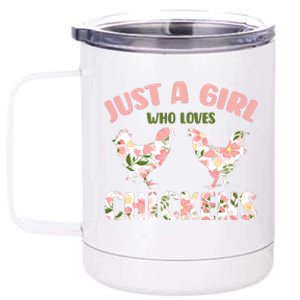 Funny Chicken Lover Hen Love Cute 12 oz Stainless Steel Tumbler Cup