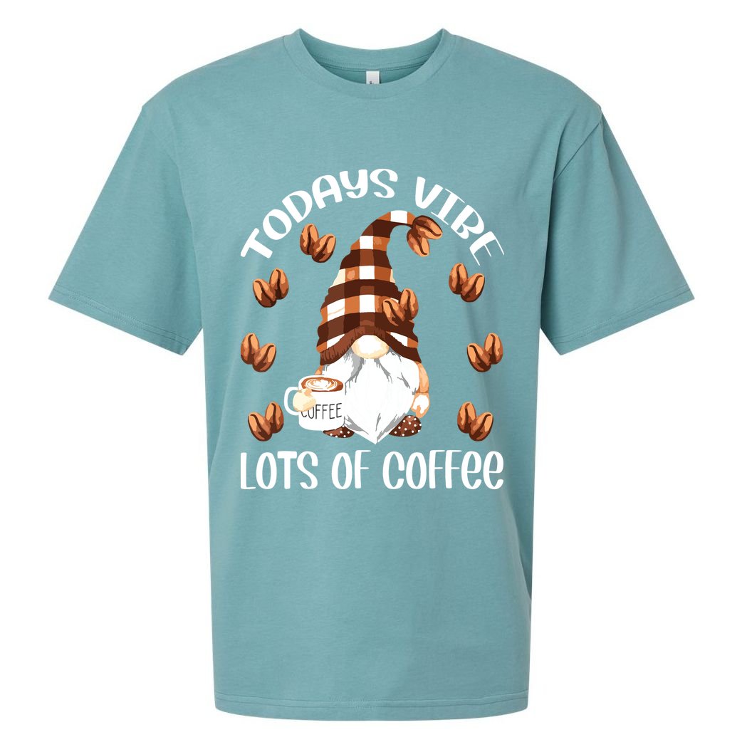 Funny Coffee Lover Quote For Women Who Loves Coffee Gnomes Sueded Cloud Jersey T-Shirt