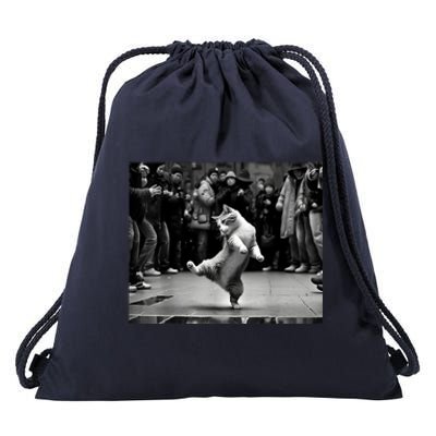 Funny Cat Lover Dancing Cat, Cat Dance Kitten Lover Gift Drawstring Bag