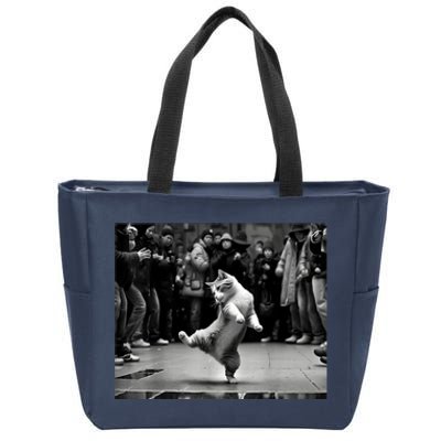 Funny Cat Lover Dancing Cat, Cat Dance Kitten Lover Gift Zip Tote Bag