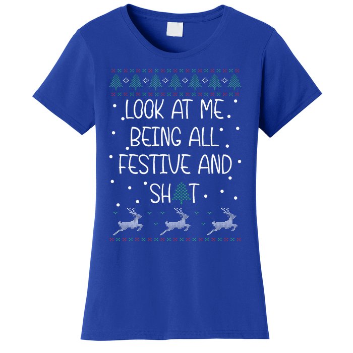 funny christmas look at me being all festive Humorous Xmas  Women's T-Shirt