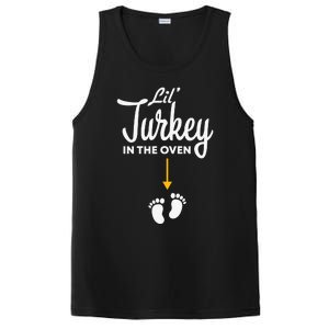 Funny Cute Lil' Turkey In The Oven Pregnancy Thanksgiving PosiCharge Competitor Tank