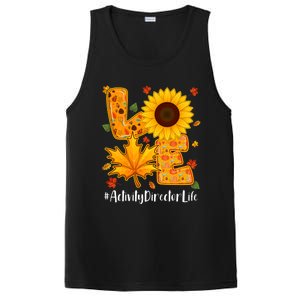 Funny Cute Love Activity Director Life Thanksgiving Autumn Fall Leaf PosiCharge Competitor Tank