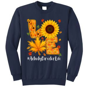 Funny Cute Love Activity Director Life Thanksgiving Autumn Fall Leaf Sweatshirt