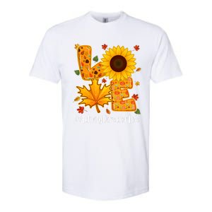 Funny Cute Love Activity Director Life Thanksgiving Autumn Fall Leaf Softstyle CVC T-Shirt