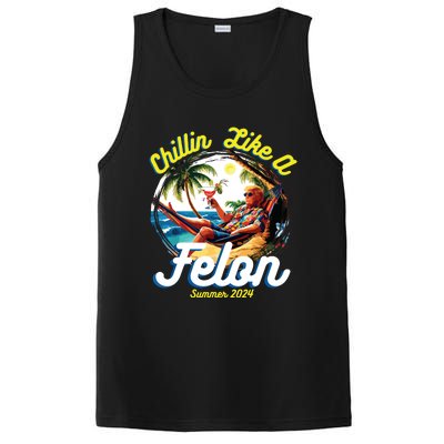 Funny Chillin Like A Felon Summer 2024 2024 Trump Supporter PosiCharge Competitor Tank