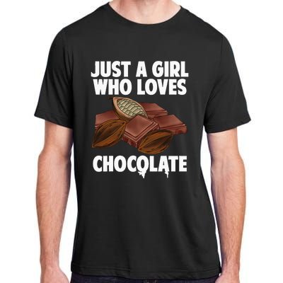 Funny Chocolate Lover Art For Women Girls Love Chocolate Adult ChromaSoft Performance T-Shirt