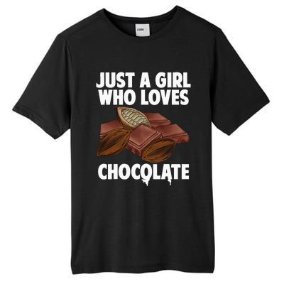 Funny Chocolate Lover Art For Women Girls Love Chocolate Tall Fusion ChromaSoft Performance T-Shirt