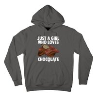 Funny Chocolate Lover Art For Women Girls Love Chocolate Hoodie