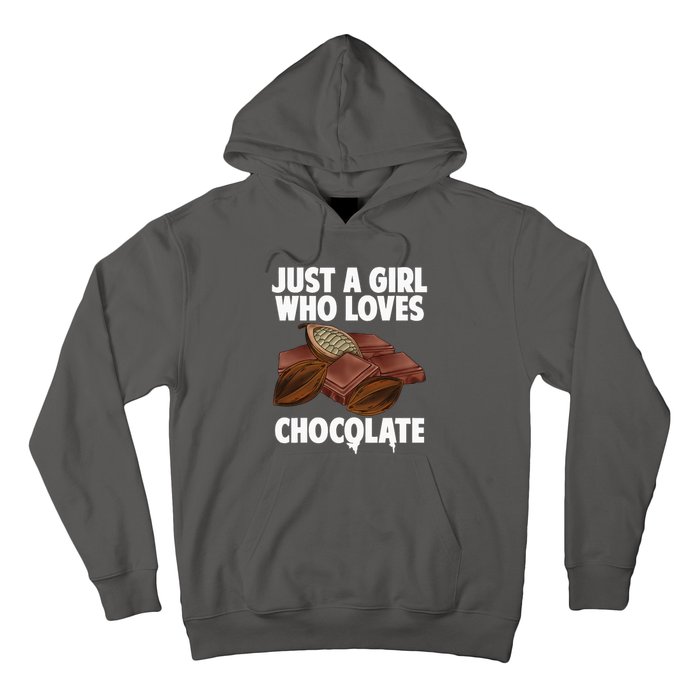 Funny Chocolate Lover Art For Women Girls Love Chocolate Hoodie