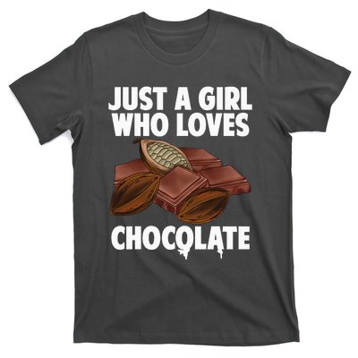 Funny Chocolate Lover Art For Women Girls Love Chocolate T-Shirt