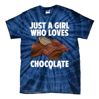 Funny Chocolate Lover Art For Women Girls Love Chocolate Tie-Dye T-Shirt