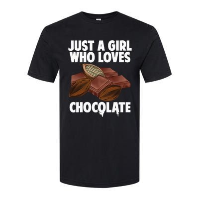 Funny Chocolate Lover Art For Women Girls Love Chocolate Softstyle CVC T-Shirt