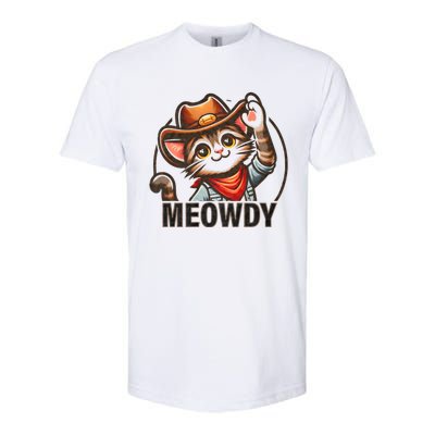 Funny Cat Lover Cute Kitten Cats Funny Pet Cat Owner Cowboy Softstyle® CVC T-Shirt