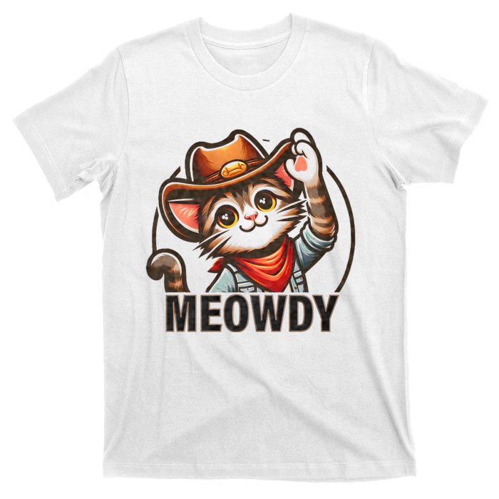 Funny Cat Lover Cute Kitten Cats Funny Pet Cat Owner Cowboy T-Shirt