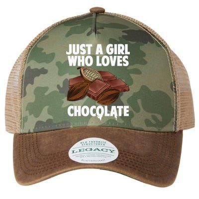 Funny Chocolate Lover Art For Women Girls Love Chocolate Legacy Tie Dye Trucker Hat