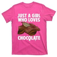 Funny Chocolate Lover Art For Women Girls Love Chocolate T-Shirt