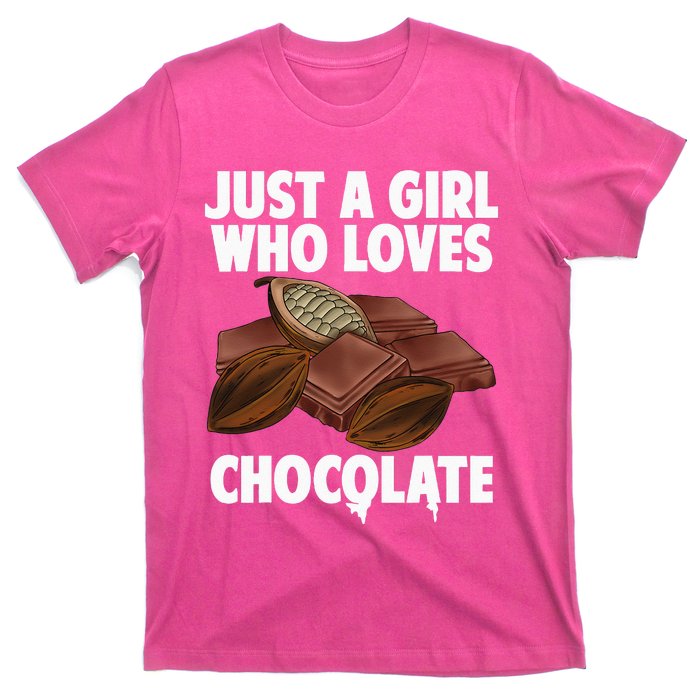 Funny Chocolate Lover Art For Women Girls Love Chocolate T-Shirt