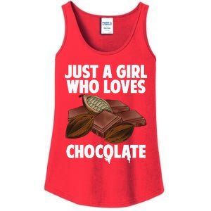 Funny Chocolate Lover Art For Women Girls Love Chocolate Ladies Essential Tank