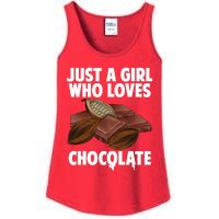 Funny Chocolate Lover Art For Women Girls Love Chocolate Ladies Essential Tank