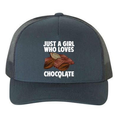 Funny Chocolate Lover Art For Women Girls Love Chocolate Yupoong Adult 5-Panel Trucker Hat