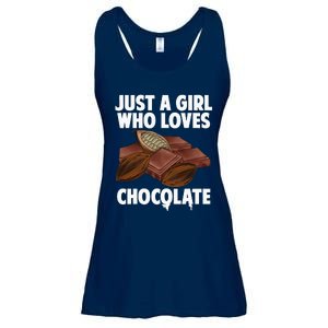 Funny Chocolate Lover Art For Women Girls Love Chocolate Ladies Essential Flowy Tank